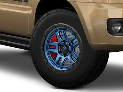 Fuel Wheels Ammo Gloss Blue with Black Bead Ring 6-Lug Wheel; 17x9; -12mm Offset (03-09 4Runner)