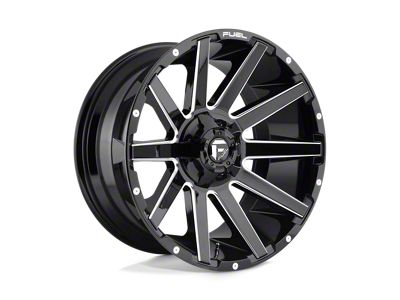 Fuel Wheels Contra Gloss Black Milled 6-Lug Wheel; 20x10; -18mm Offset (03-09 4Runner)