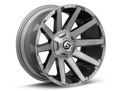 Fuel Wheels Contra Platinum Brushed Gunmetal with Tinted Clear 6-Lug Wheel; 22x10; -19mm Offset (03-09 4Runner)