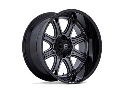 Fuel Wheels Darkstar Matte Gunmetal with Black Lip 6-Lug Wheel; 24x12; -44mm Offset (03-09 4Runner)