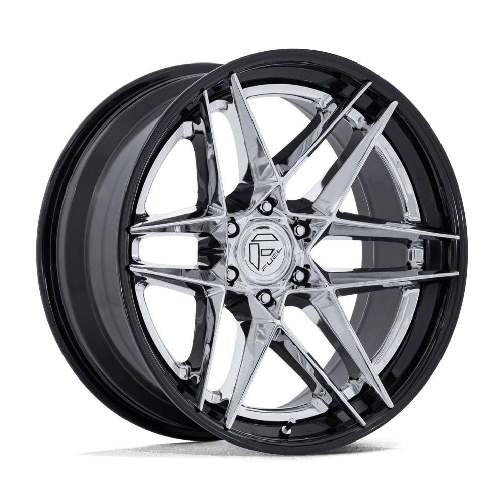 Fuel Wheels Toyota 4-Runner Flight Chrome with Gloss Black Lip 6