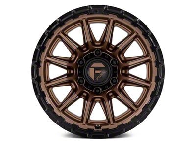 Fuel Wheels Piston Matte Bronze with Gloss Black Lip 6-Lug Wheel; 17x9; -12mm Offset (03-09 4Runner)