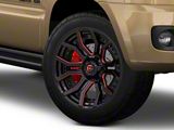 Fuel Wheels Rage Gloss Black Red Tinted 6-Lug Wheel; 20x9; 1mm Offset (03-09 4Runner)