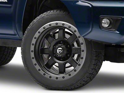 Fuel Wheels Trophy Matte Black with Anthracite Ring 6-Lug Wheel; 20x9; 1mm Offset (03-09 4Runner)