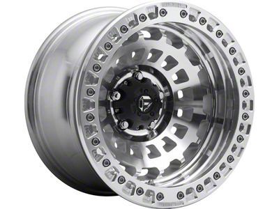Fuel Wheels Zephyr Beadlock Gloss Machined 6-Lug Wheel; 17x9; -15mm Offset (03-09 4Runner)