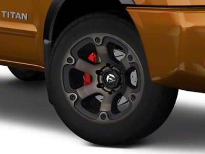 Fuel Wheels Beast Matte Black Machined with Dark Tint 6-Lug Wheel; 20x9; 1mm Offset (04-15 Titan)