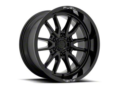 Fuel Wheels Clash Gloss Black 6-Lug Wheel; 18x9; 1mm Offset (04-15 Titan)