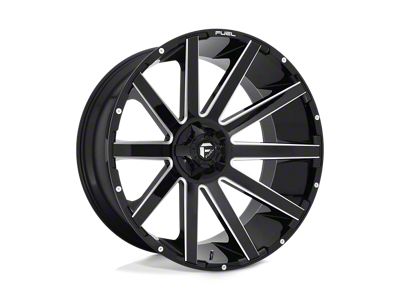 Fuel Wheels Contra Gloss Black Milled 6-Lug Wheel; 26x12; -44mm Offset (04-15 Titan)