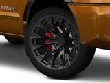 Fuel Wheels Flame Blackout 6-Lug Wheel; 22x12; -44mm Offset (04-15 Titan)