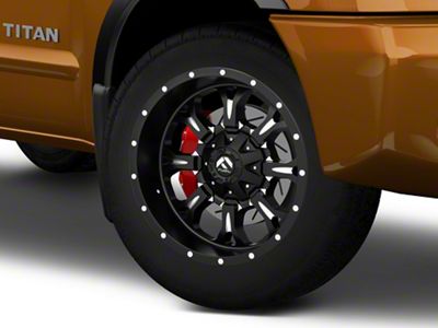 Fuel Wheels Krank Matte Black Milled 6-Lug Wheel; 20x9; 20mm Offset (04-15 Titan)