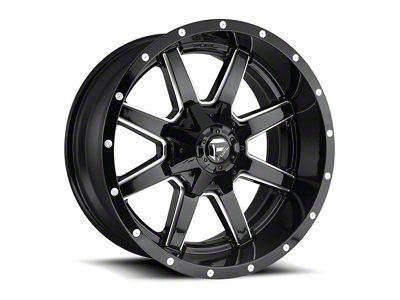 Fuel Wheels Maverick Gloss Black Milled 6-Lug Wheel; 18x9; 13mm Offset (04-15 Titan)
