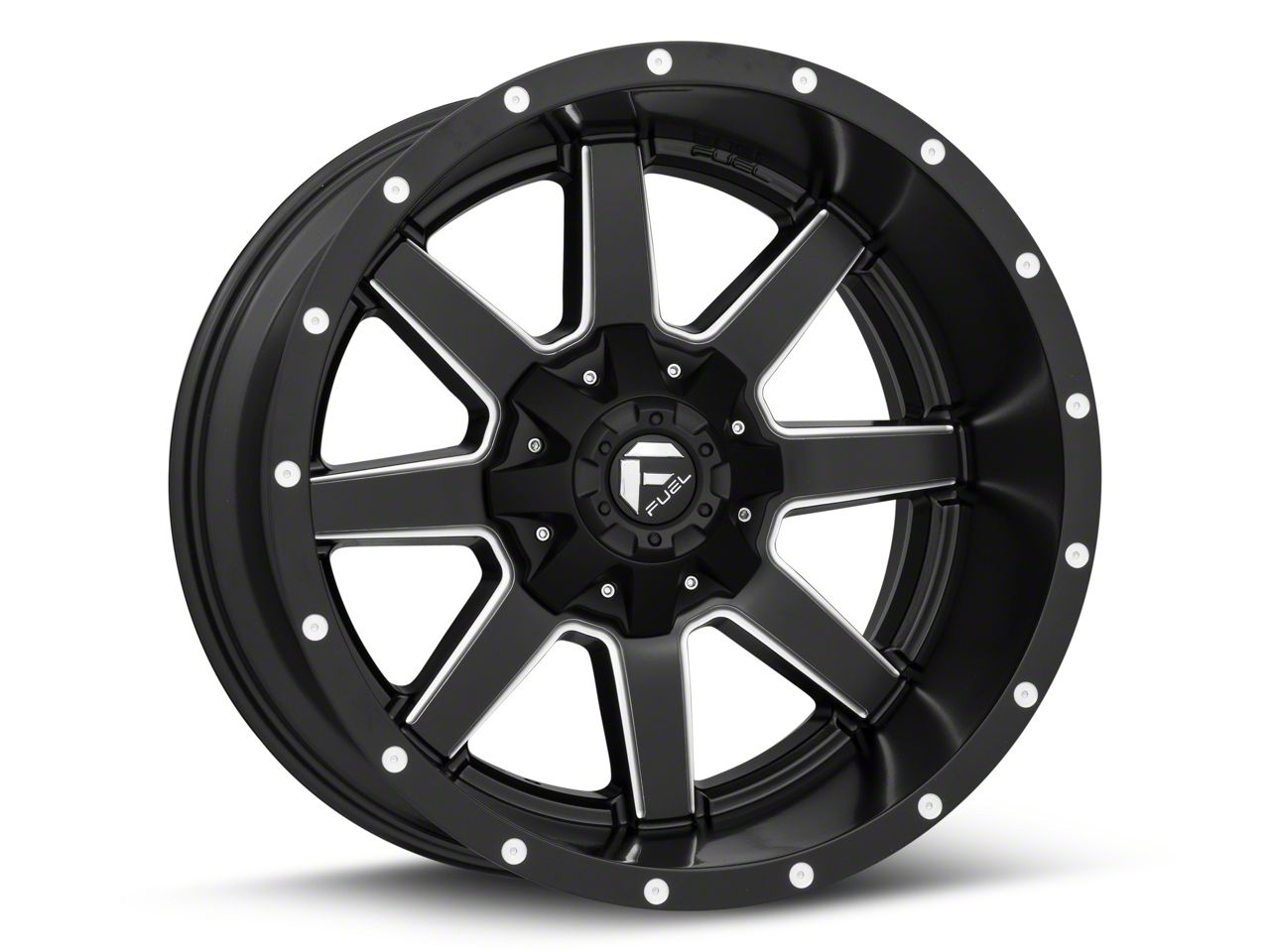 Fuel Wheels Titan Maverick Matte Black Milled 6-Lug Wheel; 20x10; -24mm ...