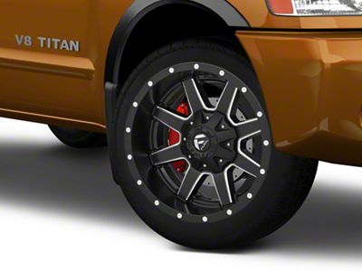 Fuel Wheels Maverick Matte Black Milled 6-Lug Wheel; 22x10; -24mm Offset (04-15 Titan)