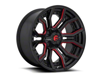 Fuel Wheels Rage Gloss Black Red Tinted 6-Lug Wheel; 20x9; 1mm Offset (04-15 Titan)