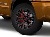 Fuel Wheels Rage Gloss Black Red Tinted 6-Lug Wheel; 20x9; 1mm Offset (04-15 Titan)