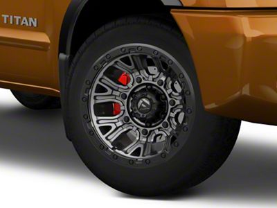 Fuel Wheels Traction Matte Gunmetal with Black Ring 6-Lug Wheel; 20x10; -18mm Offset (04-15 Titan)