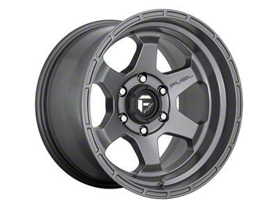 Fuel Wheels Shok Matte Anthracite 6-Lug Wheel; 17x9; 1mm Offset (05-21 Frontier)