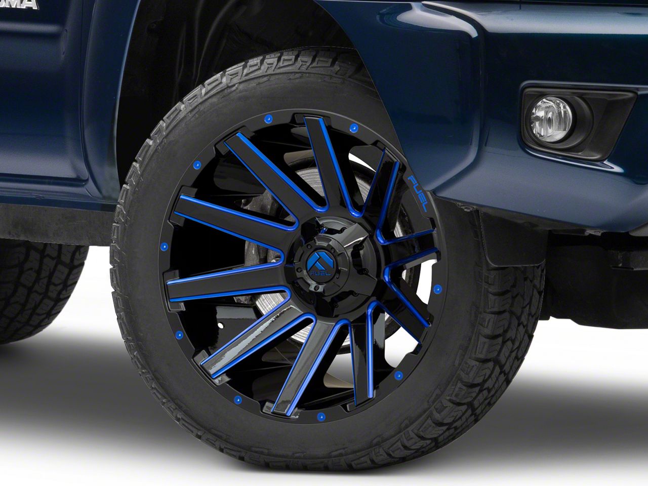 Fuel Wheels Tacoma Contra Gloss Black with Blue Tinted Clear Fuel Wheels Tacoma Contra Gloss Black with Blue Tinted Clear