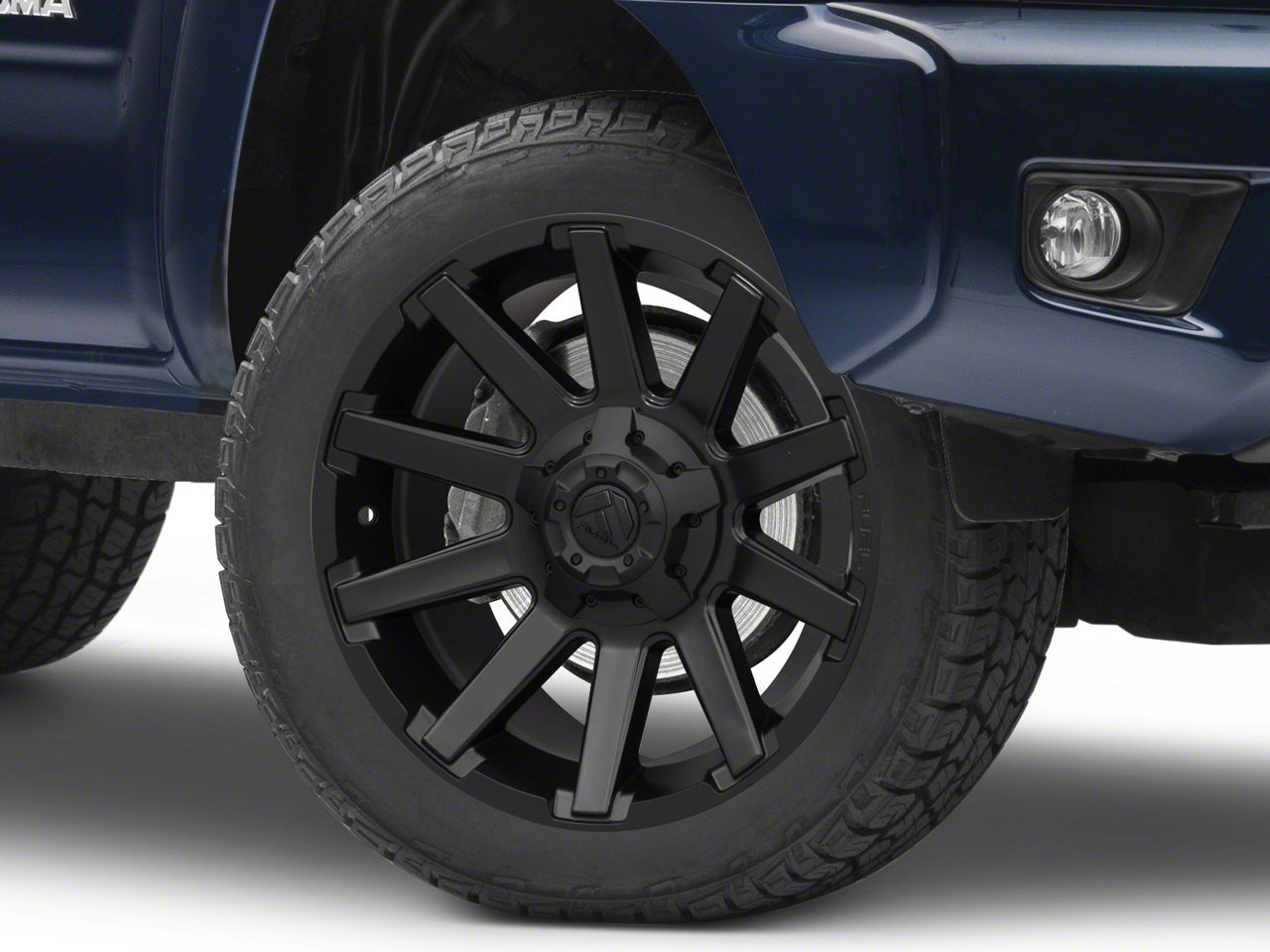 Fuel Wheels Tacoma Contra Satin Black 6-Lug Wheel; 20x9; 19mm Offset ...