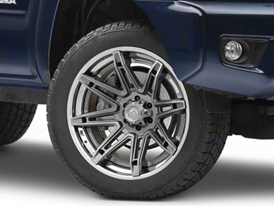 Fuel Wheels Fusion Forged Brawl Platinum with Chrome Lip 6-Lug Wheel; 20x10; -18mm Offset (05-15 Tacoma)