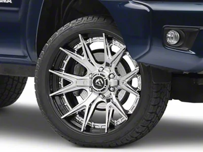 Fuel Wheels Fusion Forged Catalyst Chrome with Gloss Black Lip 6-Lug Wheel; 22x12; -44mm Offset (05-15 Tacoma)