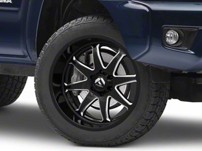 Fuel Wheels Hammer Gloss Black Milled 6-Lug Wheel; 20x9; 1mm Offset (05-15 Tacoma)