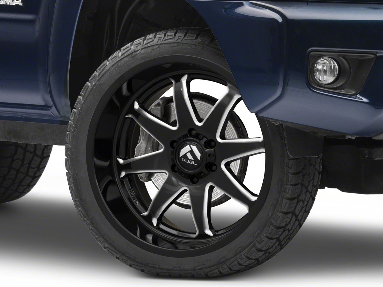 Fuel Wheels Tacoma Hammer Gloss Black Milled 6-Lug Wheel; 22x10; -18mm ...
