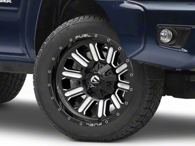 Fuel Wheels Hardline Gloss Black Milled 6-Lug Wheel; 20x10; -19mm Offset (05-15 Tacoma)