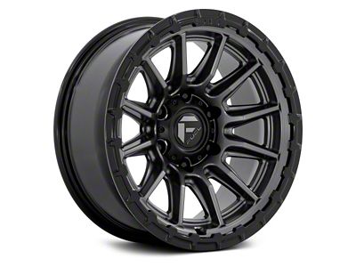 Fuel Wheels Piston Matte Gunmetal with Gloss Black Lip 6-Lug Wheel; 20x10; -18mm Offset (05-15 Tacoma)
