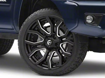 Fuel Wheels Rage Gloss Black Milled 6-Lug Wheel; 22x10; -18mm Offset (05-15 Tacoma)