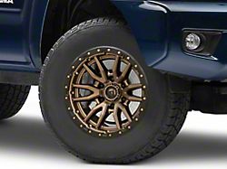 Fuel Wheels Rebel Matte Bronze with Black Bead Ring 6-Lug Wheel; 17x9; -12mm Offset (05-15 Tacoma)