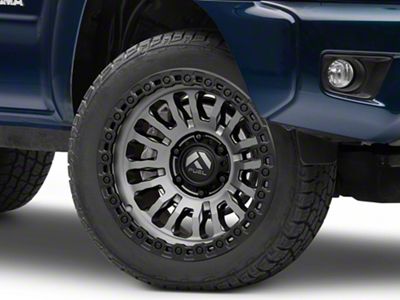 Fuel Wheels Rincon Matte Gunmetal with Matte Black Lip 6-Lug Wheel; 20x9; 20mm Offset (05-15 Tacoma)