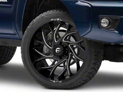 Fuel Wheels Runner Gloss Black Milled 6-Lug Wheel; 24x12; -44mm Offset (05-15 Tacoma)