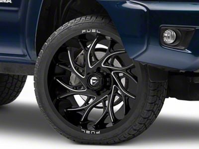 Fuel Wheels Runner Gloss Black Milled 6-Lug Wheel; 26x14; -75mm Offset (05-15 Tacoma)