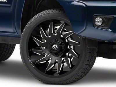 Fuel Wheels Saber Gloss Black Milled 6-Lug Wheel; 24x12; -44mm Offset (05-15 Tacoma)