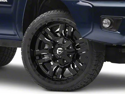 Fuel Wheels Sledge Gloss Black Milled 6-Lug Wheel; 22x10; 10mm Offset (05-15 Tacoma)