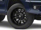 Fuel Wheels Sledge Matte Black with Gloss Black Lip 6-Lug Wheel; 20x12; -45mm Offset (05-15 Tacoma)