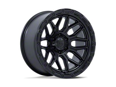 Fuel Wheels Surge Matte Black with Gloss Black Lip 6-Lug Wheel; 17x9; 1mm Offset (05-15 Tacoma)