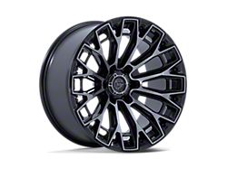 Fuel Wheels Trax Gloss Black Machined Face Dark Tinted Clear 6-Lug Wheel; 17x9; 1mm Offset (05-15 Tacoma)