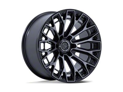 Fuel Wheels Trax Gloss Black Machined Face Dark Tinted Clear 6-Lug Wheel; 18x9; 1mm Offset (05-15 Tacoma)