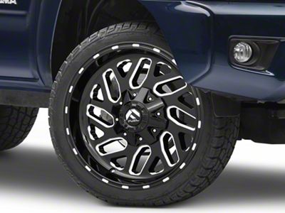 Fuel Wheels Triton Gloss Black Milled 6-Lug Wheel; 22x9.5; 19mm Offset (05-15 Tacoma)