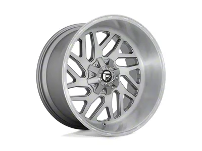 Fuel Wheels Triton Platinum Brushed Gunmetal with Tinted Clear 6-Lug Wheel; 22x12; -44mm Offset (05-15 Tacoma)