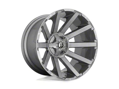 Fuel Wheels Contra Platinum Brushed Gunmetal with Tinted Clear 5-Lug Wheel; 20x10; -18mm Offset (07-13 Tundra)