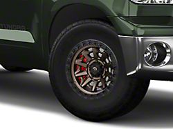 Fuel Wheels Covert Matte Bronze with Black Bead Ring 5-Lug Wheel; 17x9; -12mm Offset (07-13 Tundra)