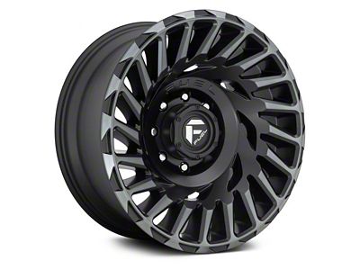 Fuel Wheels Cyclone Matte Machined Double Dark Tint 5-Lug Wheel; 20x10; -18mm Offset (07-13 Tundra)