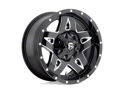 Fuel Wheels Full Blown Gloss Black Milled 5-Lug Wheel; 20x10; -12mm Offset (07-13 Tundra)