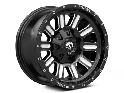 Fuel Wheels Hardline Gloss Black Milled 5-Lug Wheel; 20x10; -18mm Offset (07-13 Tundra)