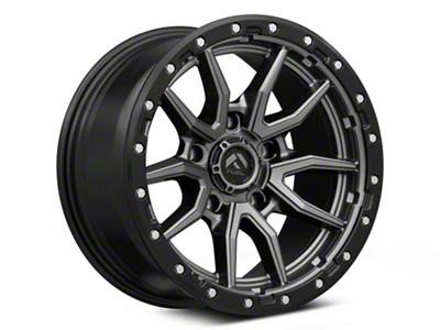 Fuel Wheels Rebel Matte Gunmetal with Black Bead Ring 5-Lug Wheel; 18x9; 1mm Offset (07-13 Tundra)