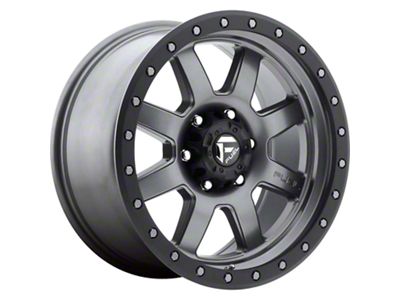 Fuel Wheels Trophy Matte Gunmetal with Black Bead Ring 5-Lug Wheel; 18x9; 20mm Offset (07-13 Tundra)