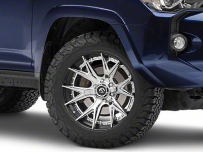 Fuel Wheels Fusion Forged Catalyst Chrome with Gloss Black Lip 6-Lug Wheel; 20x10; -18mm Offset (10-24 4Runner)